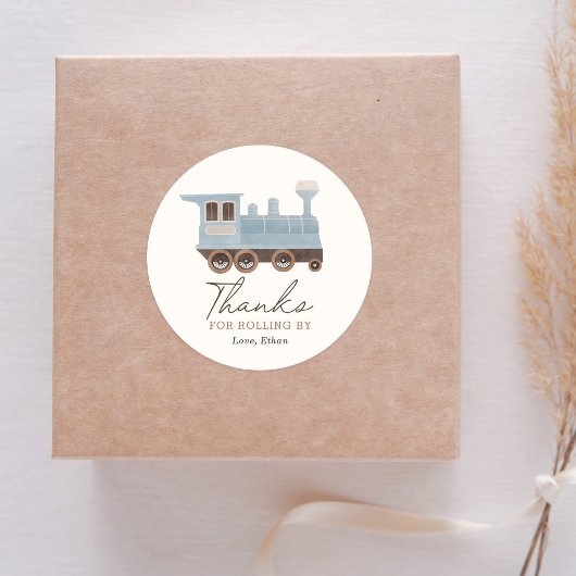  treinverjaardagsfeestje ronde sticker