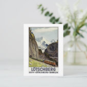 treinverkeer in Zwitserland Briefkaart (Staand voorkant)