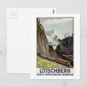  treinverkeer in Zwitserland Briefkaart (Voorkant / Achterkant)