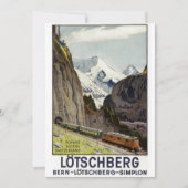 treinverkeer in Zwitserland Feestdagenkaart (Voorkant)