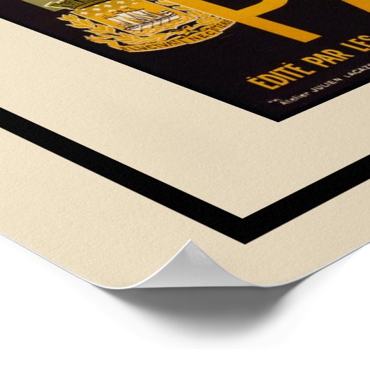  treinverkeer te Parijs Poster (Hoek)