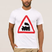 Treinverkeersbord Mannen T-shirt (Voorkant)