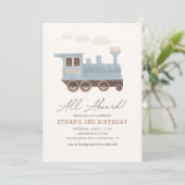  treinvervoer Verjaardag Kaart (Staand voorkant)