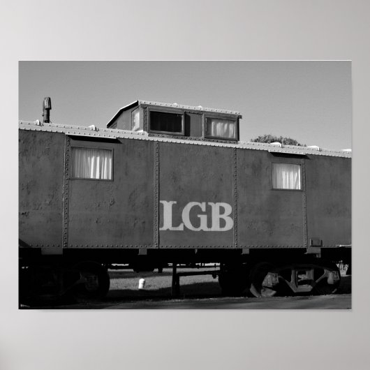 Treinwagen Foto Poster (Voorkant)