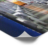 Treinwagen Thailand ... Zuidoost-Azië Reizen Poster (Hoek)