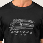 Treinweg voor voetliefhebbers van dieseltreinen t-shirt