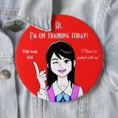 Treinwerker Ronde Button 6,0 Cm (In situ)