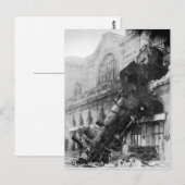 Treinwrak in het Briefkaart Montparnasse (Voorkant / Achterkant)