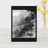 Treinwrak in Montparnasse, spoorwegramp Kaart (Gele Bloem)