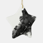 treinwrak keramisch ornament (Rechts)