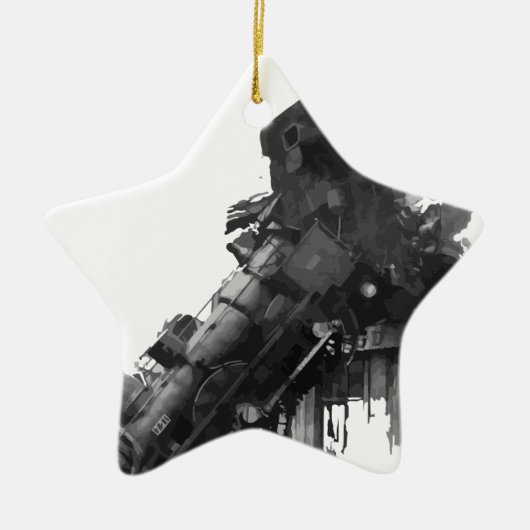 treinwrak keramisch ornament (Voorkant)