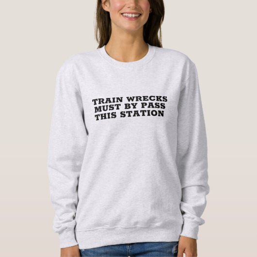 treinwrakken grappig snoepvormig shirt (Voorkant)