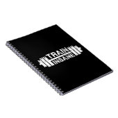 Treinzaad - Barbell, Gym, Inspirerend voor werkuit Notitieboek (Rechterzijde)