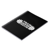 Treinzaad - Barbell, Gym, Inspirerend voor werkuit Notitieboek (Linkerzijde)