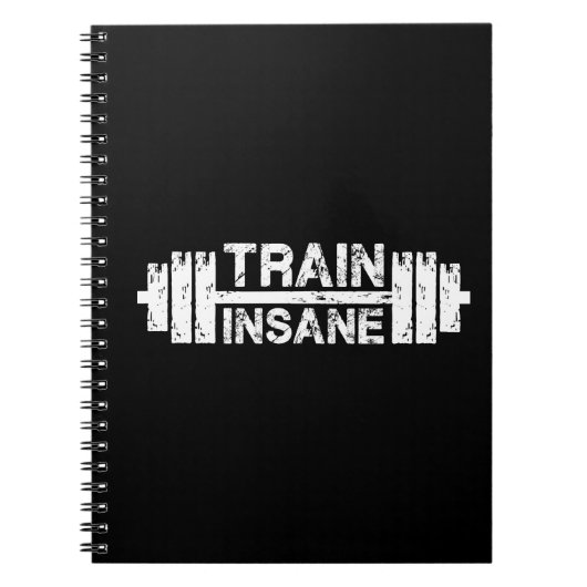 Treinzaad - Barbell, Gym, Inspirerend voor werkuit Notitieboek (Voorkant)