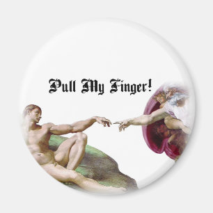 Trek Aan Mijn Vinger - Michelangelo Schepping Sche Magneet