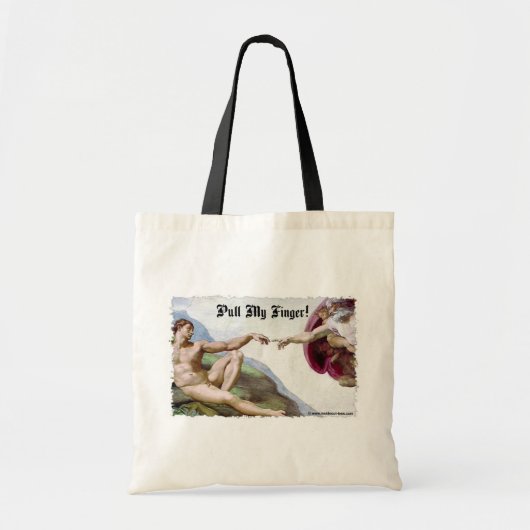 Trek Aan Mijn Vinger - Michelangelo Schepping Sche Tote Bag (Voorkant)