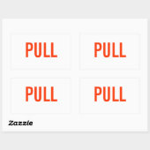 Trek aan Sticker (Vel)