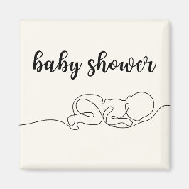 Trek Baby minimalistisch Baby shower Magneet