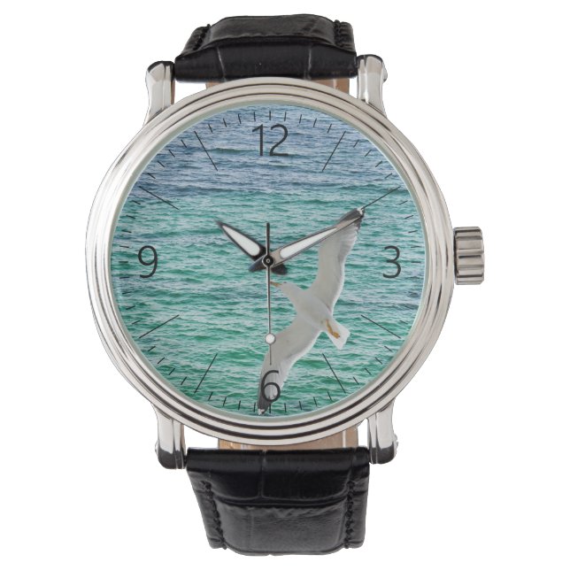 Trek boven een zee horloge (Voorkant)