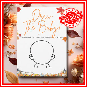 TREK DE BABY GAME Baby Shower Spel LITTLE PUMPKIN Kaart