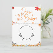 TREK DE BABY UIT SPEL Baby Shower Spel KLEINE POMP Kaart (Staand voorkant)