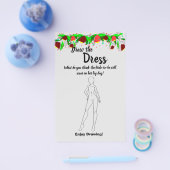 Trek de Dress Vrijgezellenfeest Game Kaart Flowers (Enkel)