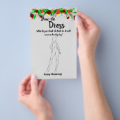 Trek de Dress Vrijgezellenfeest Game Kaart Flowers (Hand)