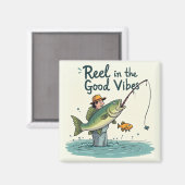 Trek de Goede Vibes Aan Magneet (Voorkant / Achterkant)