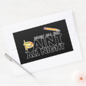 Trek de hele dag, verf de hele nacht rechthoekige sticker (Envelop)