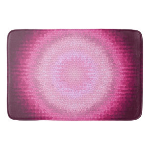 Trek de roze textuur van de vitrage af. badmat