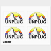 Trek de stekker uit de Mountains Sticker (Vel)