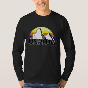 Trek de stekker uit het T-shirt met lange hoes in