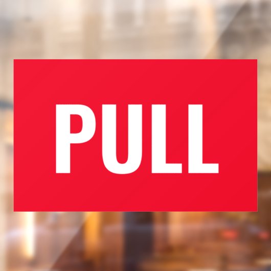 "TREK"deurteken, rood/wit, of uw bericht Raamsticker (Vel 2)