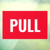 "TREK"deurteken, rood/wit, of uw bericht Raamsticker (Vel 3)