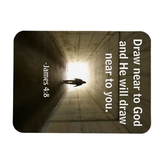 Trek dicht bij God Bijbelcitaten Magneet (Horizontaal)