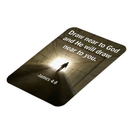 Trek dicht bij God Bijbelcitaten Magneet (Linkerzijde)