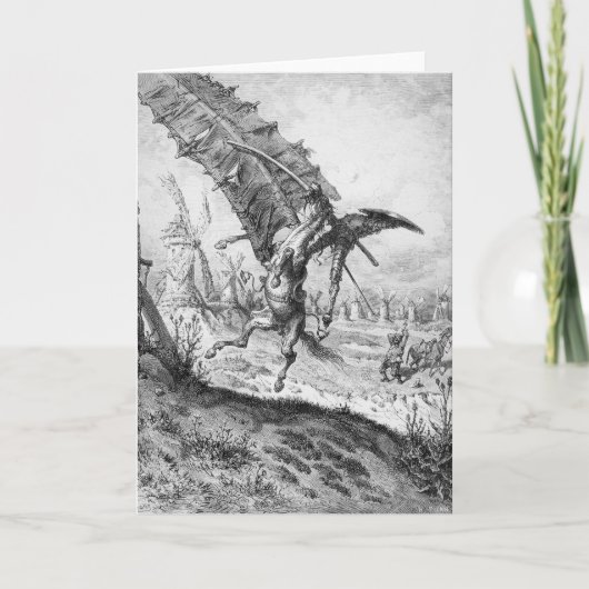 Trek Don Quichot en de Windmolens aan Kaart (Voorkant)