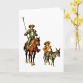 Trek Don Quichot en Sancho Panza aan Kaart (Gele Bloem)