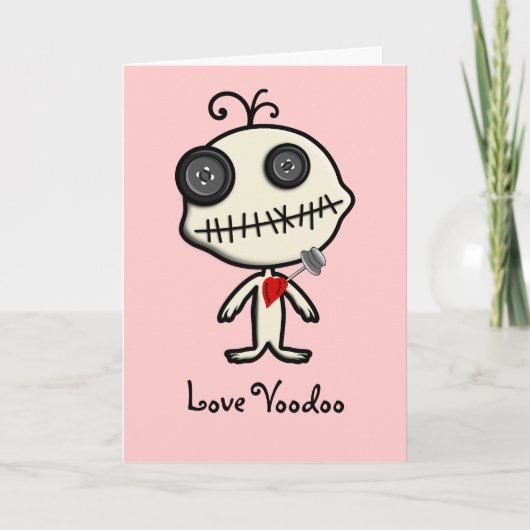 Trek een pin in de Valentijnsdag en doe er mee. Feestdagen Kaart (Voorkant)