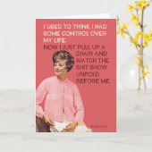 Trek een stoel omhoog kaart (Gele Bloem)