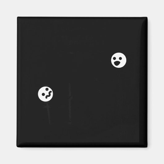 Trek het je samen Stick Figure Illustratie Magneet (Voorkant)