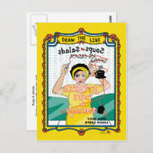 Trek het Line_B_ Briefkaart (Voorkant / Achterkant)