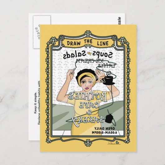 Trek het Line_C_ Briefkaart (Voorkant / Achterkant)