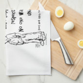 Trek je broek omhoog theedoek (Quarter Fold)