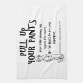 Trek je broek omhoog theedoek (Verticaal)