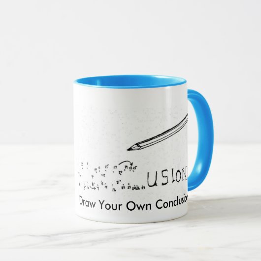 Trek je eigen conclusies! mok (Voorkant rechts)