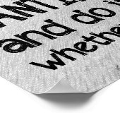 Trek je grote meisjespannen omhoog poster (Hoek)