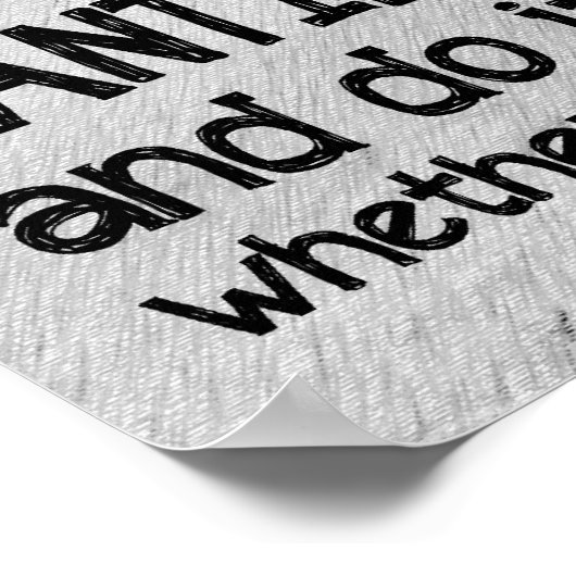 Trek je grote meisjespannen omhoog poster (Hoek)