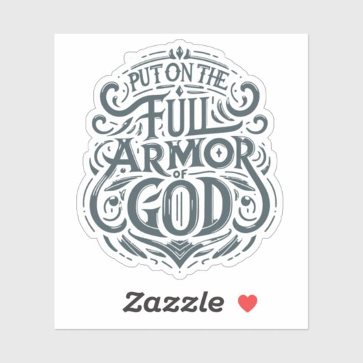 Trek je harnas aan sticker (Vel)